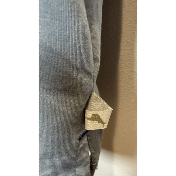 Tommy Bahama Island Zone Short Sleeve Shirt Men's Size Medium Gray Blue - Picture 8 of 12